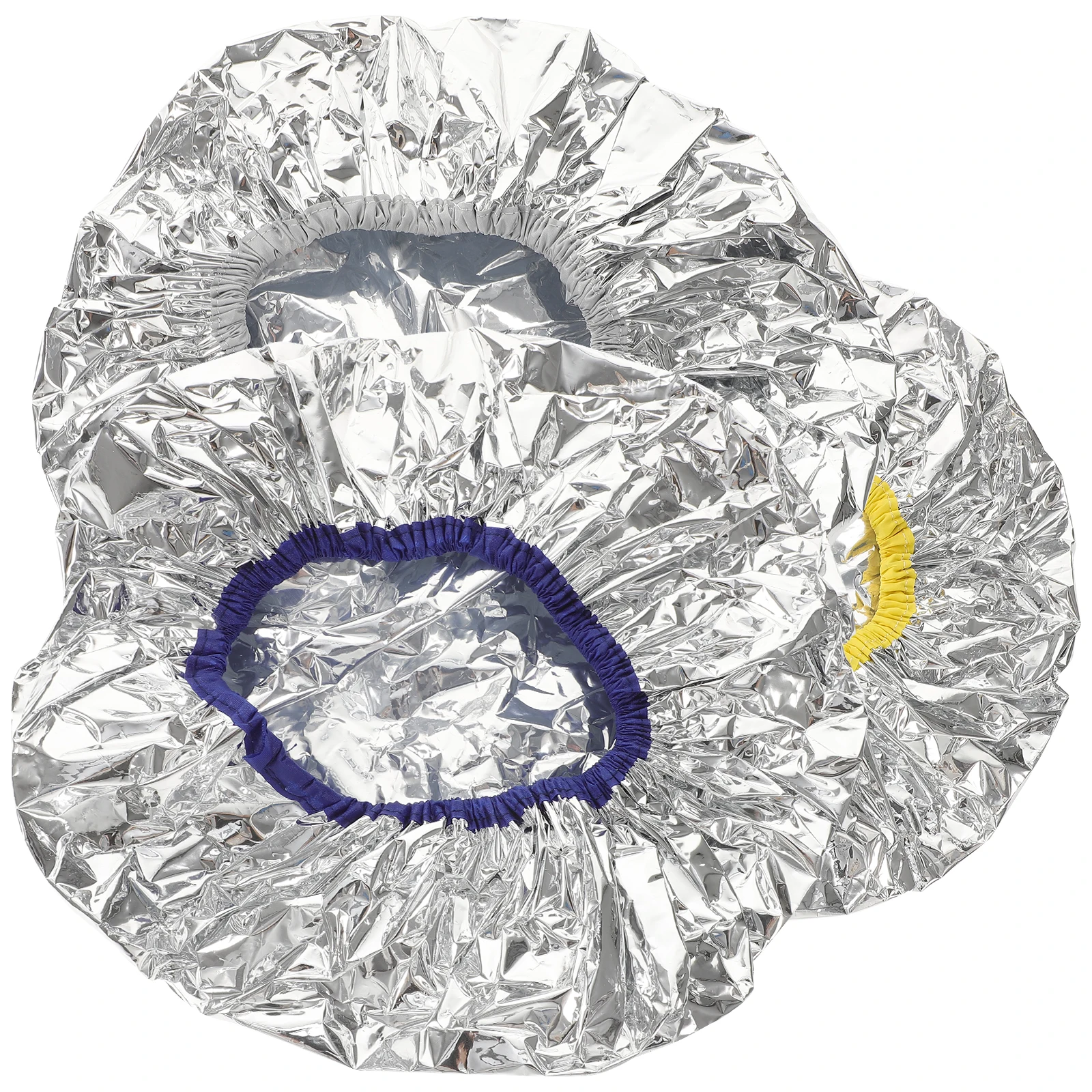 

3Pcs Baking Oil Hair Caps Tin Foil Hat Elastic Design for Deep Conditioning and Hair Dye Tin Foil Hat Processing Caps