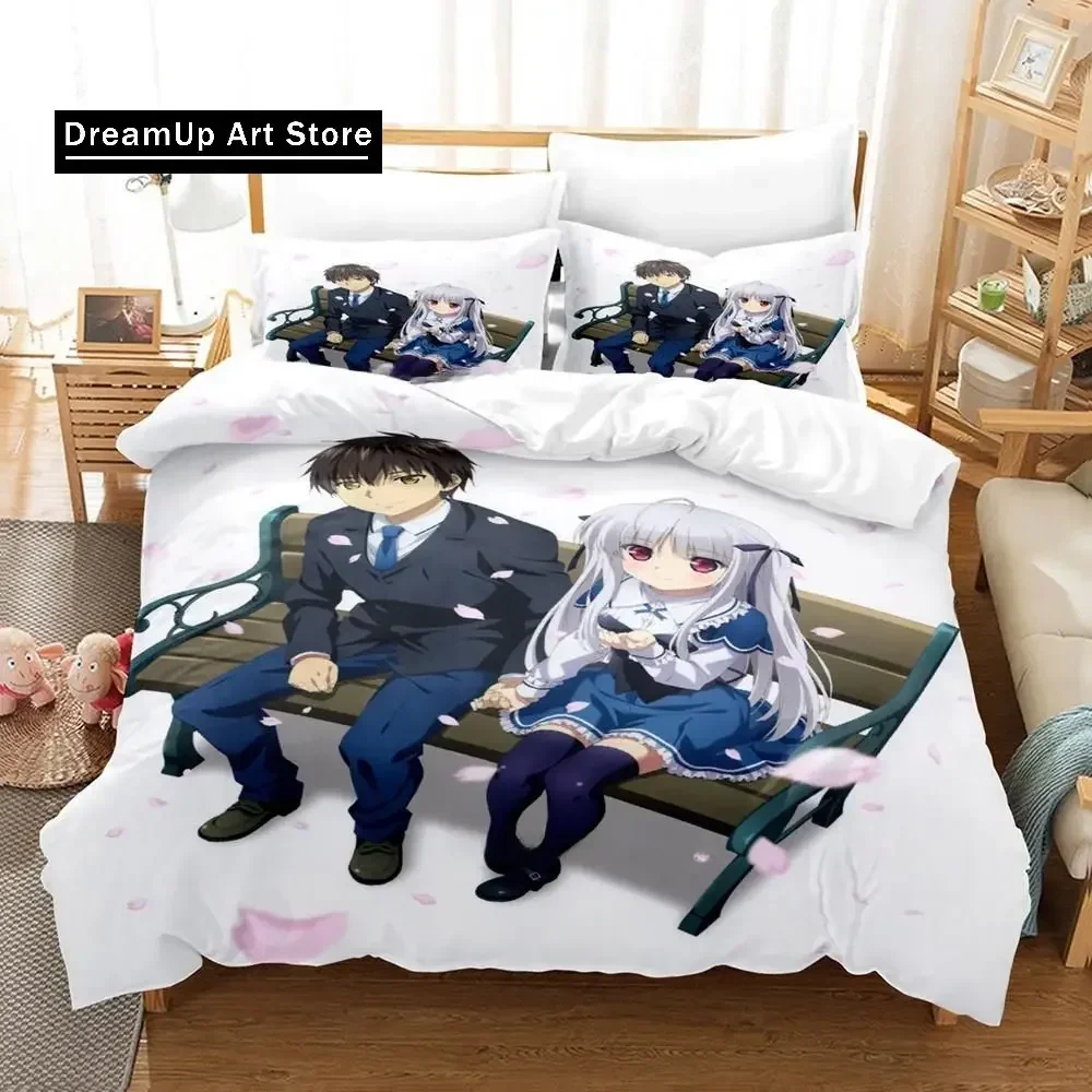 

New 3d Print Kawaii Anime Absolute Duo Bedding Set Single Twin Full Queen King Size Bed Set Adult Kid Bedroom Duvet cover Sets