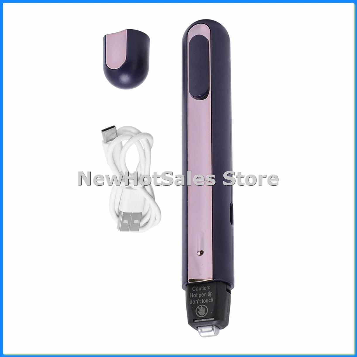 Mini Heat- Pen Achieve 3 Sec Optimal Heat for DIY Compact Design,Seal Snack Bags Create Personalized Cards-A57M