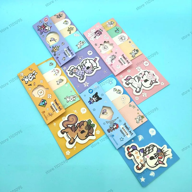 4pcs/lot Cute Tokidoki Memo Pad Sticky Notes Kawaii Unicorn Stationery Notepad N Times Post Office School Supplies Kids Gift