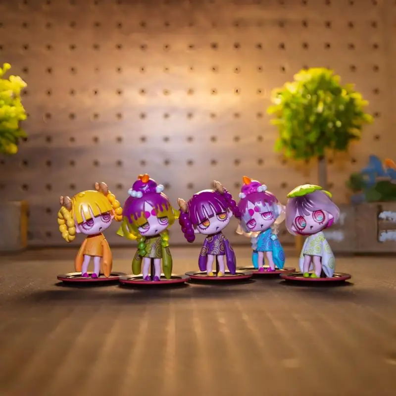 Bandai torcido ovo virusweets querida menina personagens em forma de vento ornamentos anime brinquedo figuras colecionáveis presente do feriado