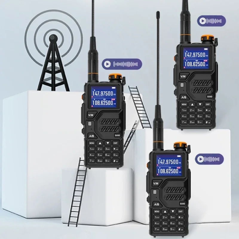 Baofeng walkie-talkie de alta qualidade, frequência de um clique, à prova d'água, à prova de queda, carregamento typpc-c, intercomunicador sem fio externo original