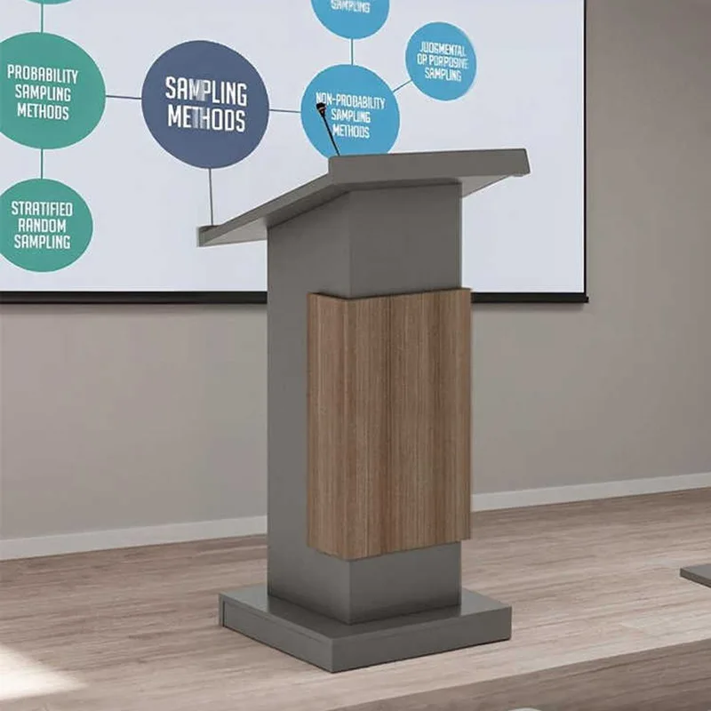 Platform Simple Conference Room, Lecture Table, Modern Small Vertical Guide Platform, Wooden Chairman's Podium, Training Room, P