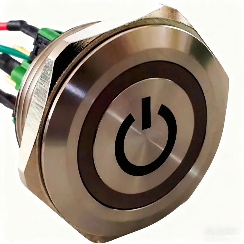 

ELEWIND 30 мм антивандальный кнопочный переключатель из нержавеющей стали 12 В для поверхностного монтажа