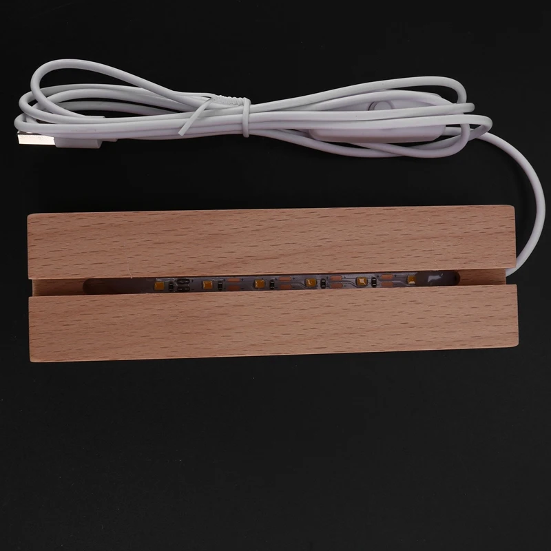 USB Transparent Acrylic Message Board With Pen Note Daily Moment Memo To Do List Luminous Photo Album Night Light