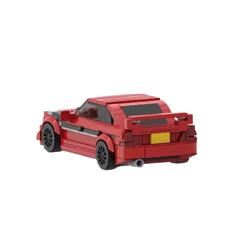 MOC Mitsubishied Lancered EVO V Speed Champions Red Cars Building Blocks Set, juguetes para niños, regalos para niños y niñas