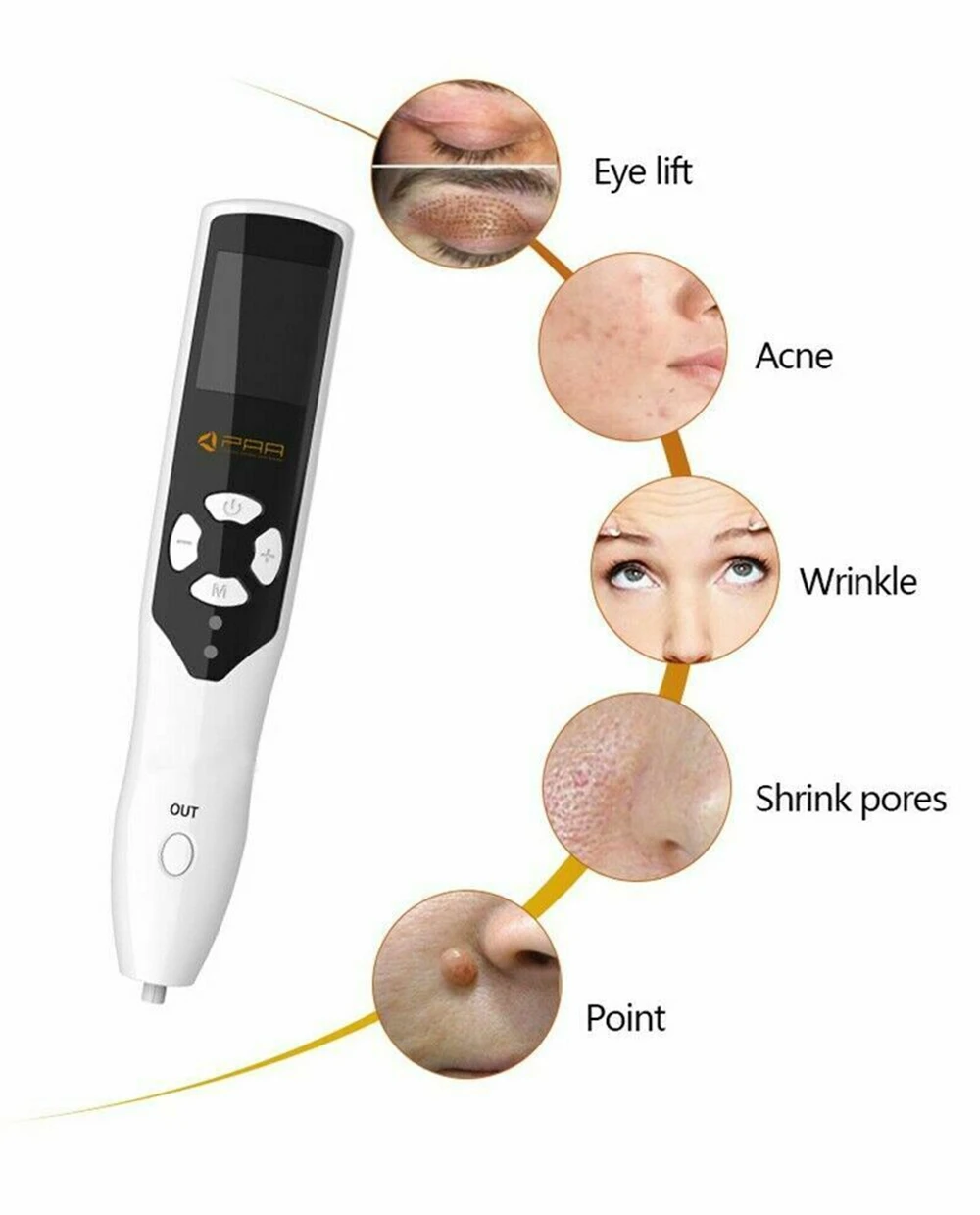 Ozônio PAA Fibroblasto Plasma Black Dots Remover Pen, Pálpebra e Face Lifting, Toupeira e Remoção De Sardas, Cuidados Com A Pele, 2 em 1, Mais Novo