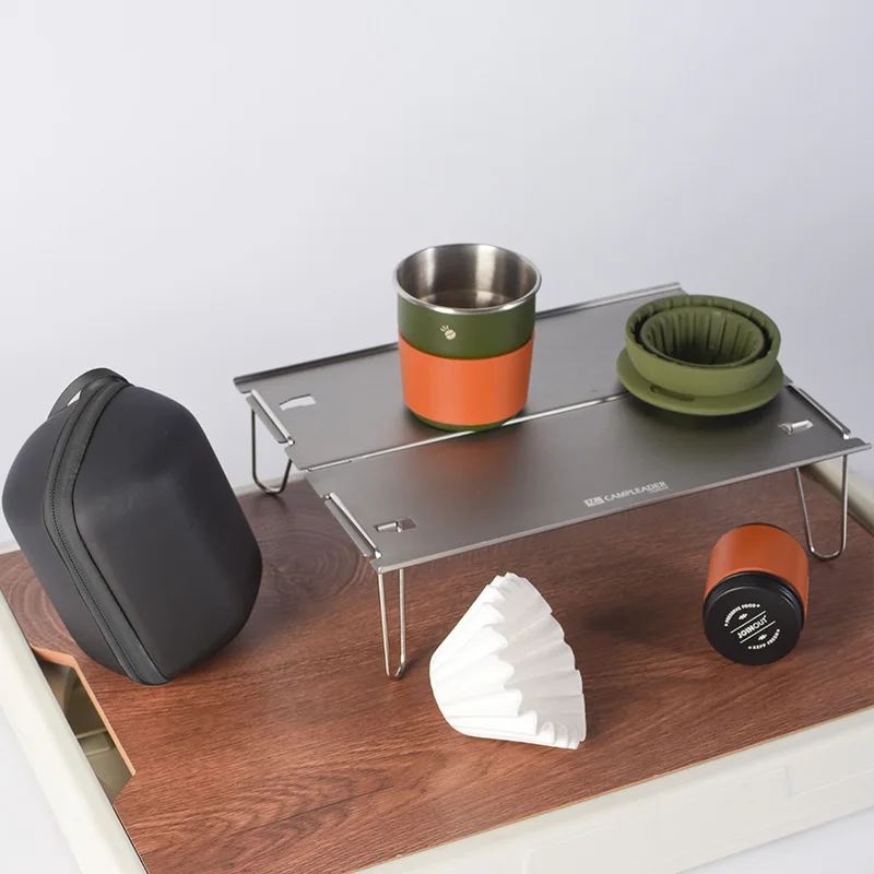 Portable Travel Handmade Coffee Set Outdoor Car Camping Silicone Filter Cup Entry-level Combination Gift Box