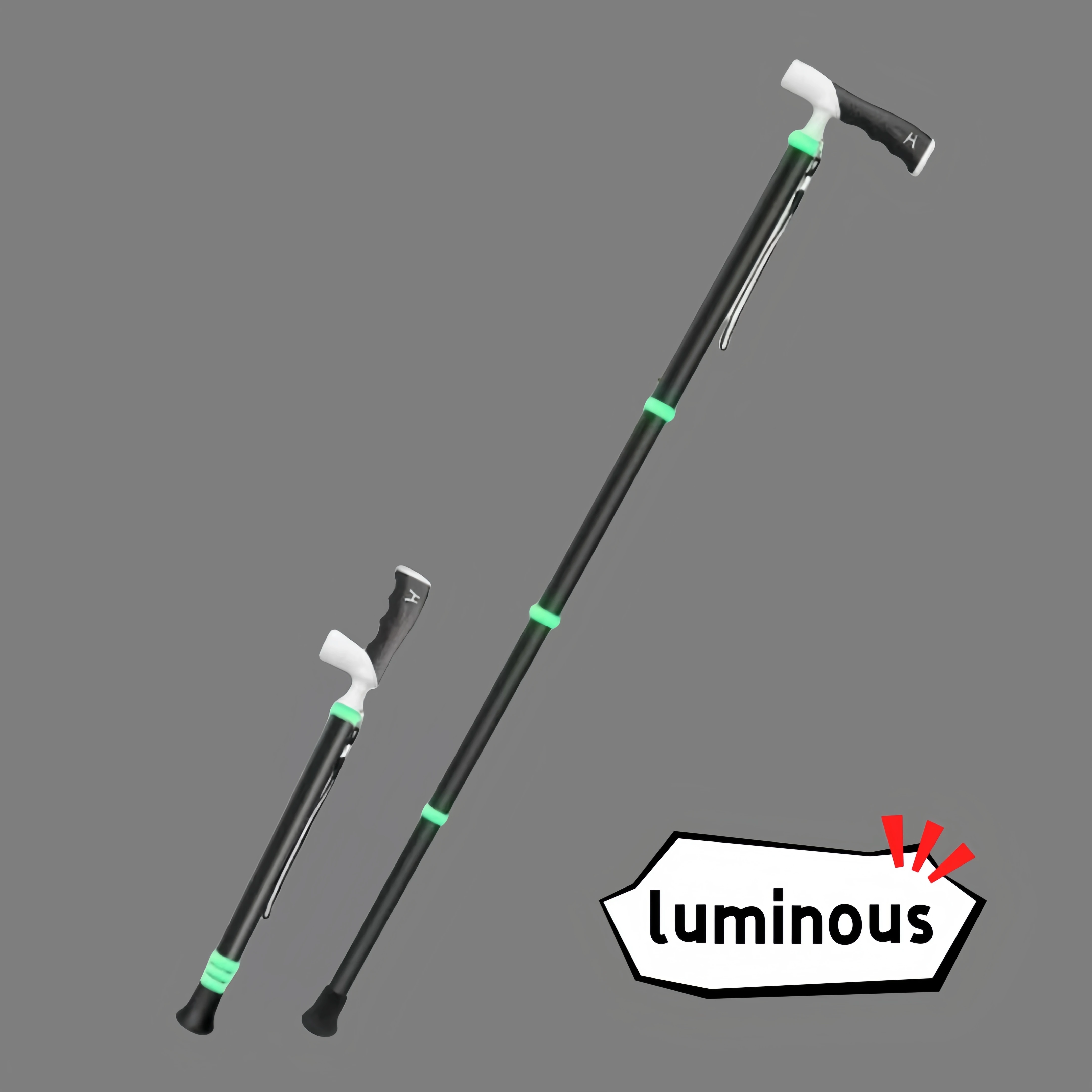 

2025 Titanium Steering Handle Walking Stick Adjustable Cane Aluminum Retractable Trekking Poles Telescopic Canes Portable Crutch