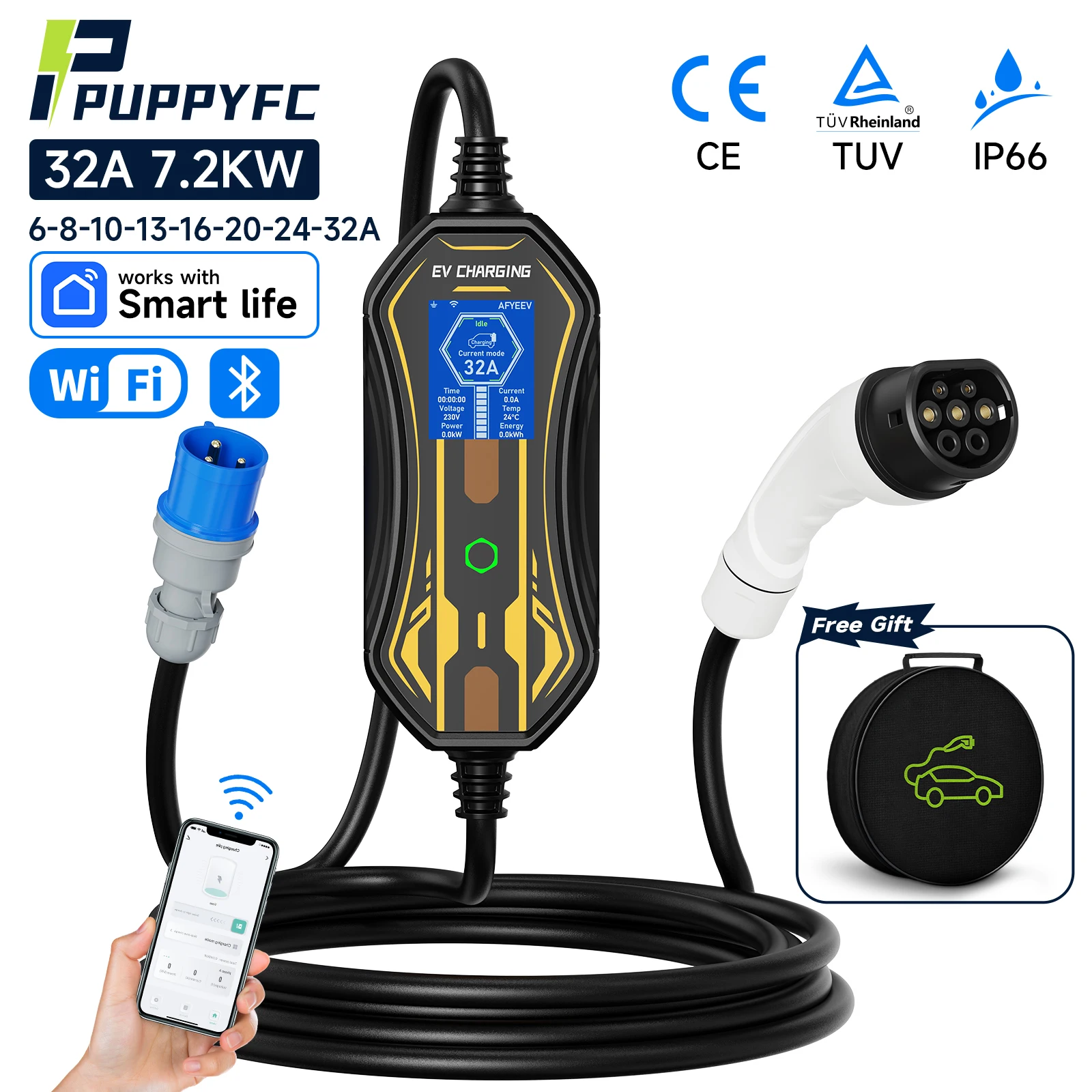 Puppyfc 7KW 32A 1Ph…