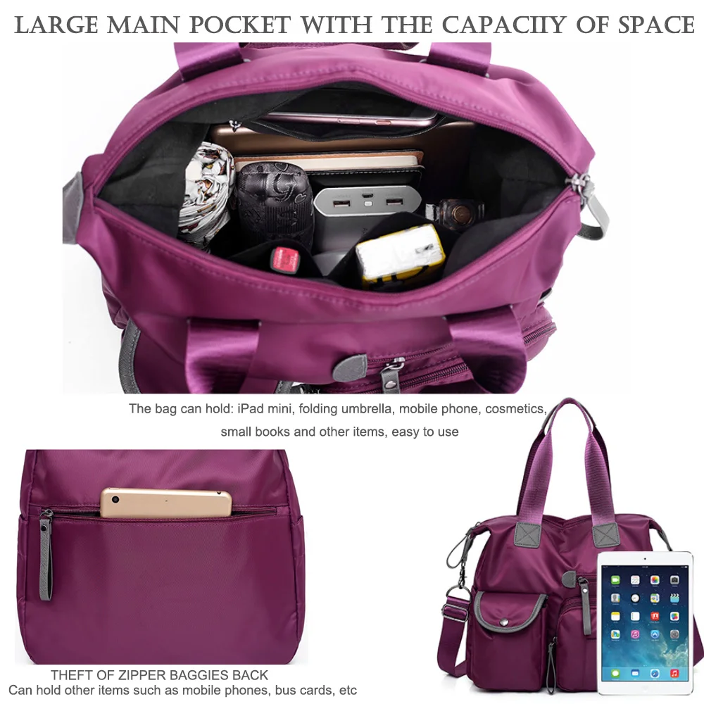 حقائب كروس للمشتري للنساء، حقائب كتف للتنقل اليومي، محفظة كاجوال للعملات المعدنية، محفظة من النايلون، حقيبة ساعي الهاتف المحمول