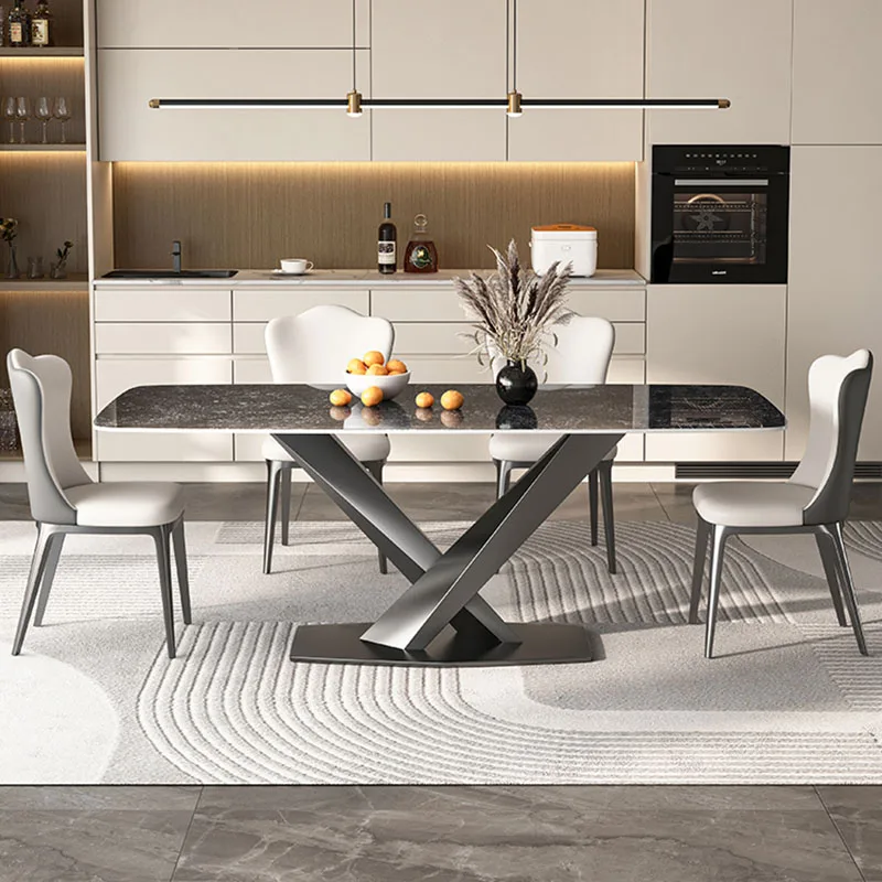 

Design Bar Dining Tables Kitchen Modern Neat Desk Salon Office Dining Tables Room Mesa De Cocina Y Sillas Nordic Furniture