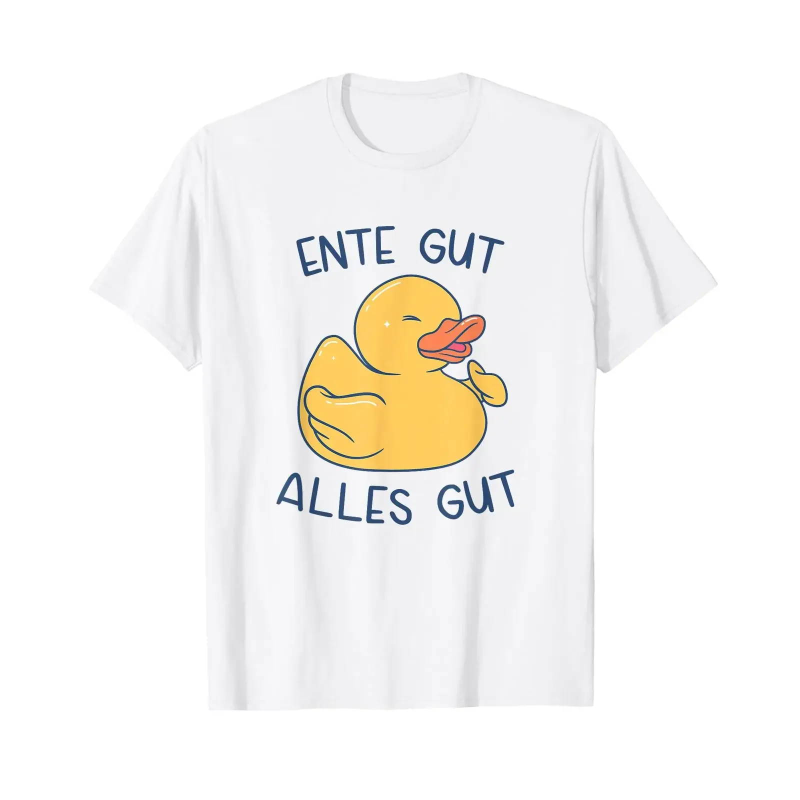 All's Well That Ends Ducks Duck Lovers T Shirt vintage Washed Stretched Casual Breathable streetwear Slightly fashion