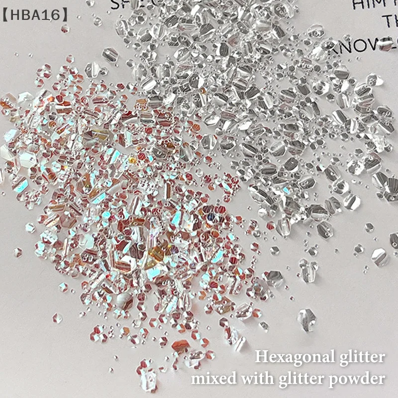 [HBA16] 1 ボックス ミニスパークリングネイルグリッター スパークリングネイルデコレーション ネイルサロンデザインアクセサリー DIY ネイルアートデザイン