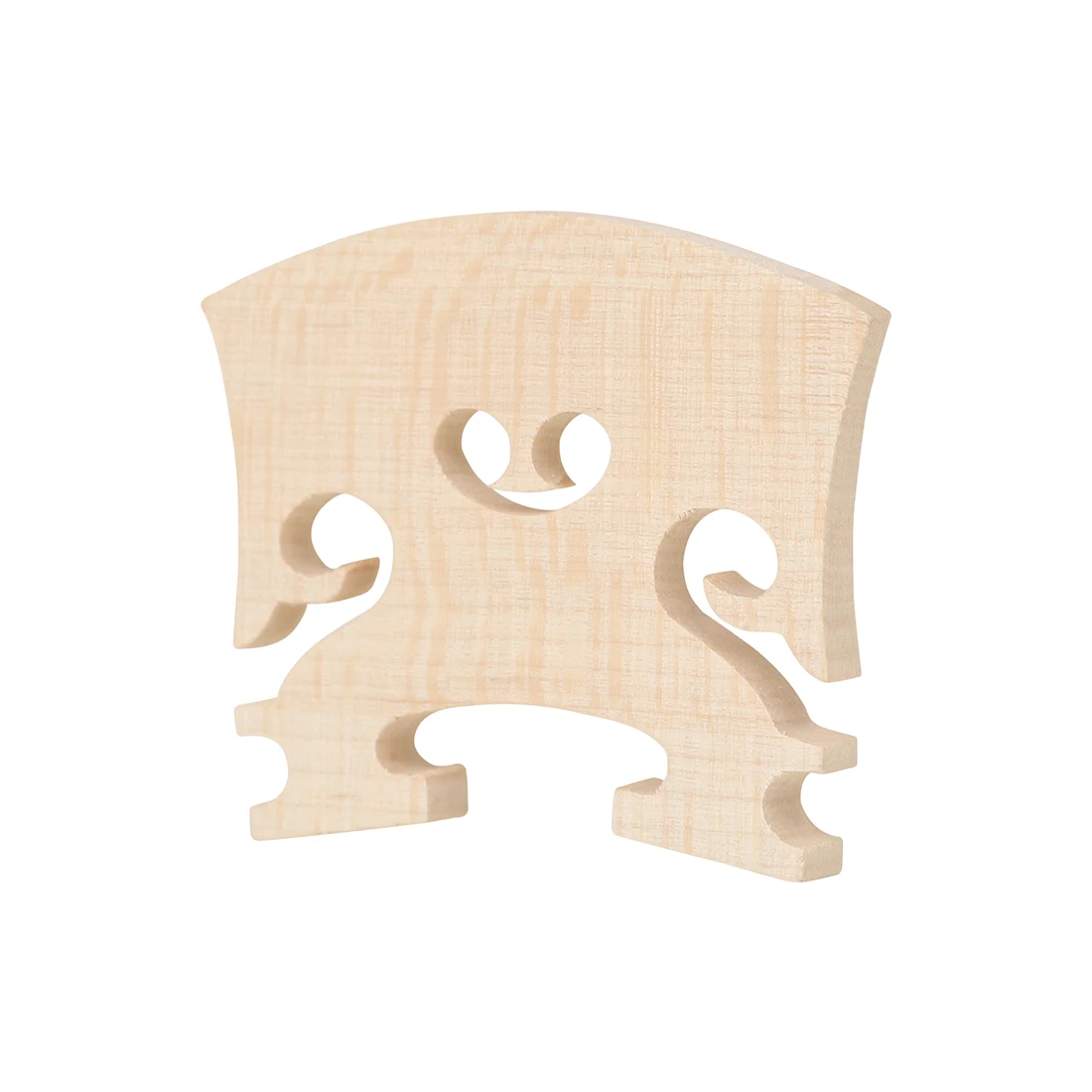 10Pcs Baroque Violin Bridge Maple Wood Handcrafted Fiddle Bridge Bridge Replacement Accessories with Obvious Grain Design