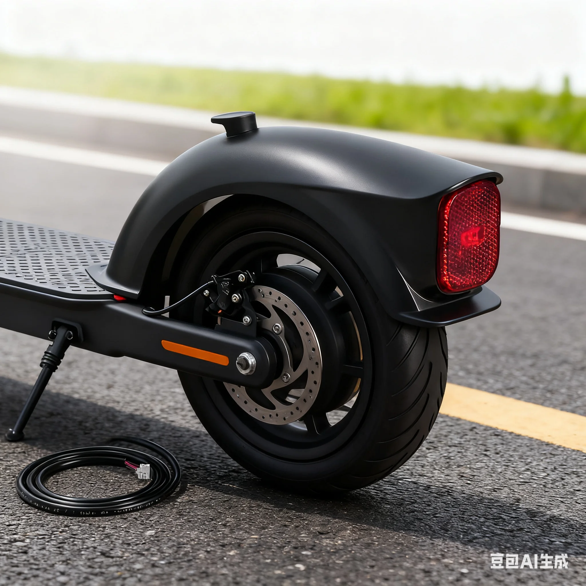 

Integrated Rear Taillight & -Fender Assembly For -Ninebot E2/E2 Plus Electric Scooter - Includes Bracket & Splash Guard