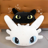 Light Fury Dragon Plush Pillow Toothless Stuffed Throw Pillows Bionicle Night Furia Cushion Sofa Accessories Home Decoration