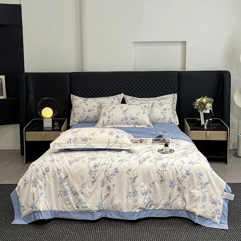 New Cooling Breathable Summer Duvet Silky Touch Quilted Blanket Soft Skin-friendly Comforter Cool Refreshing Single Double Quilt