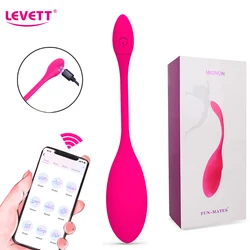 LEVETT APP Control Egg Vibrators G Spot Vagina Vibrating Kegel Balls Vibrator Female Dildo Wearable Panties Sex Toys For Women