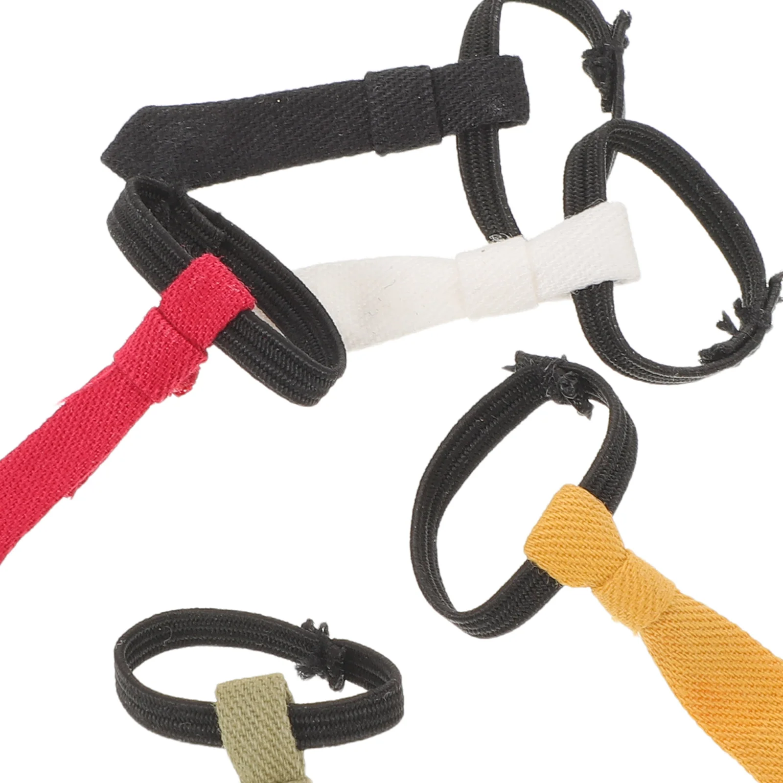 5 szt. Akcesoriów BJD Mini Krawaty do Domku dla Lalek, Miniaturki Ubranek, Zestaw Ubranek dla Figurki do Zabawy w Udawanie dla Dzieci