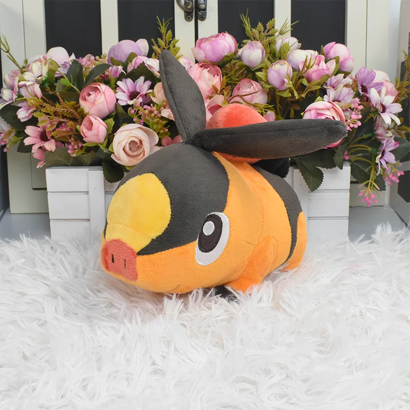 Tepig-Pokémon Plush Stuffed Doll, Pocket Monsters, Região Unova, Primeiro Parceiro, Brinquedo de Pelúcia, Presente Engraçado, Presente, Snivy