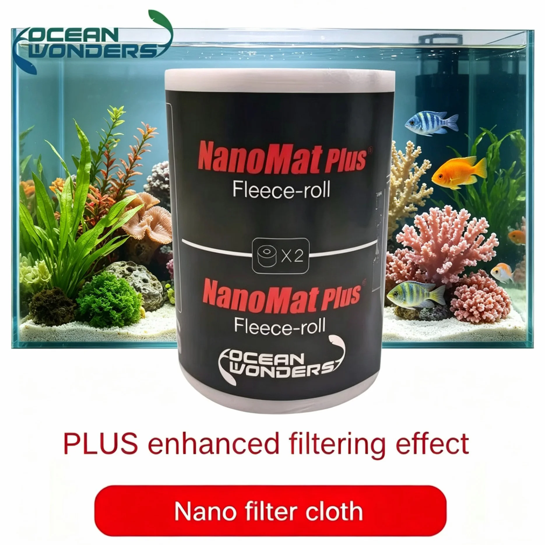 RedSea ReefMat Nano OW Nano Reinforced Filter Cloth,Original OW Nano Filter Roll Replacement Set for ReefMat Nano
