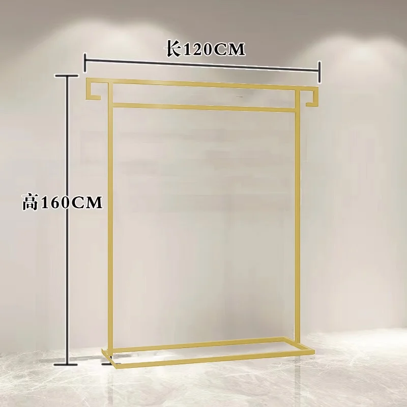 Floor Boutique Metal Stand Clothes Rack Garment Aesthetic Entryway Designer Clothes Hanger Pole Moveis Para Casa Home Furniture