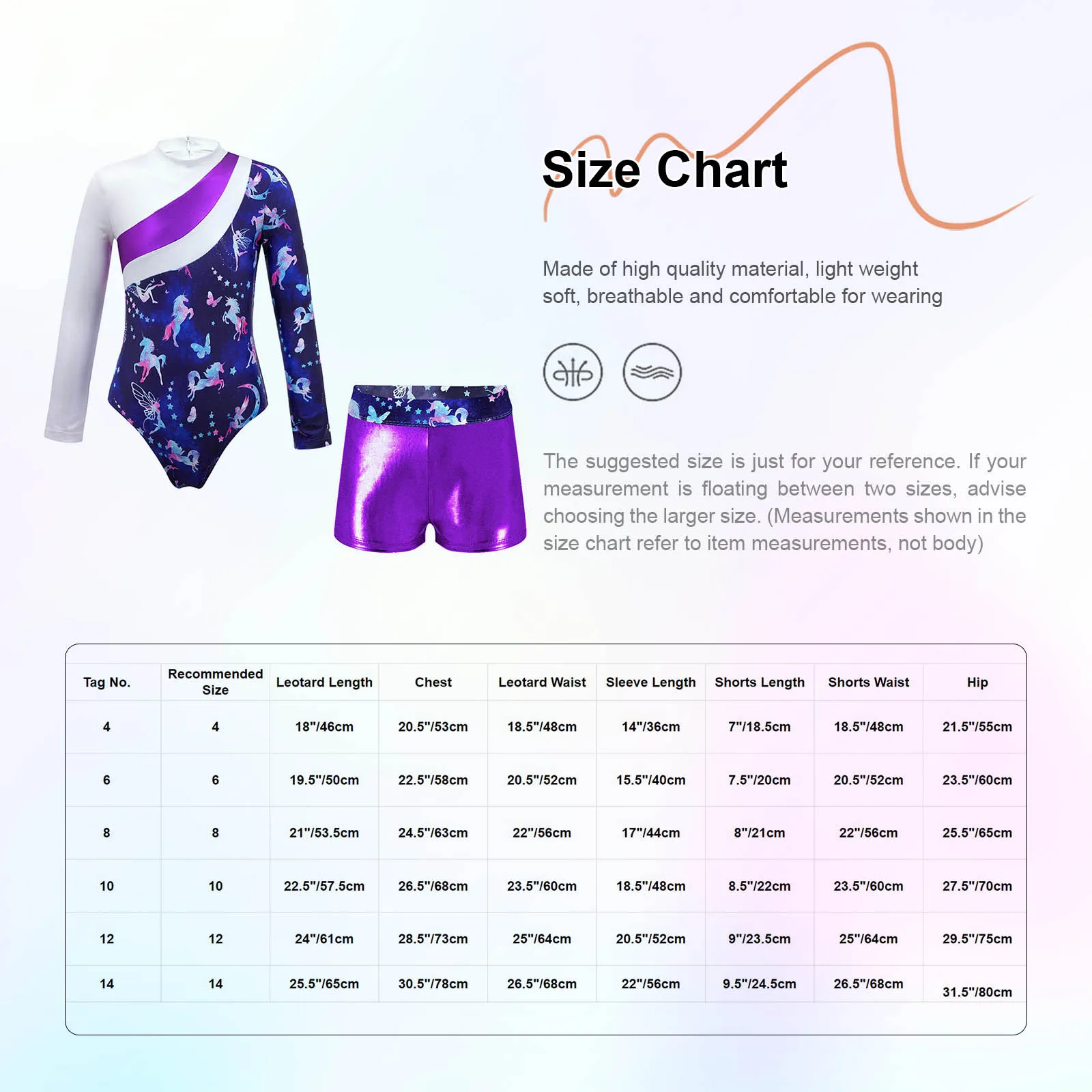 Kids Girls Ballet Leotard Set Long Sleeve Printed Patchwork Leotard+Shorts Dance Bodysuit Ballerina Dress Gymnastics Performance