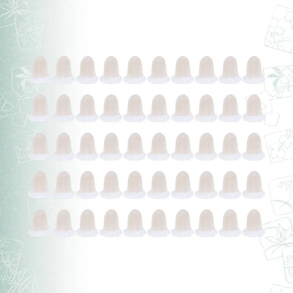 

50Pcs Ear Stud Pads Copper Silicone Earring Backs Padded Soft Anti-Skid Replacement Stoppers for Standard Post Hook