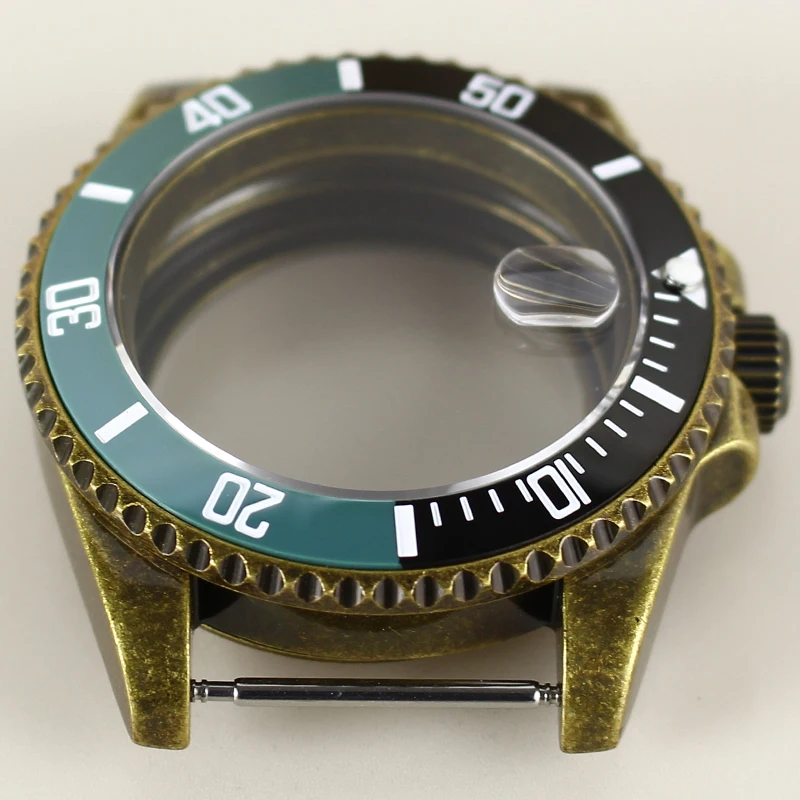 

Solid Bronze 100M Dive Watch Case Sapphire Crystal Glass For Seiko NH34 NH35 NH36 NH38 Automatic Movement 28.5mm Dial Submariner