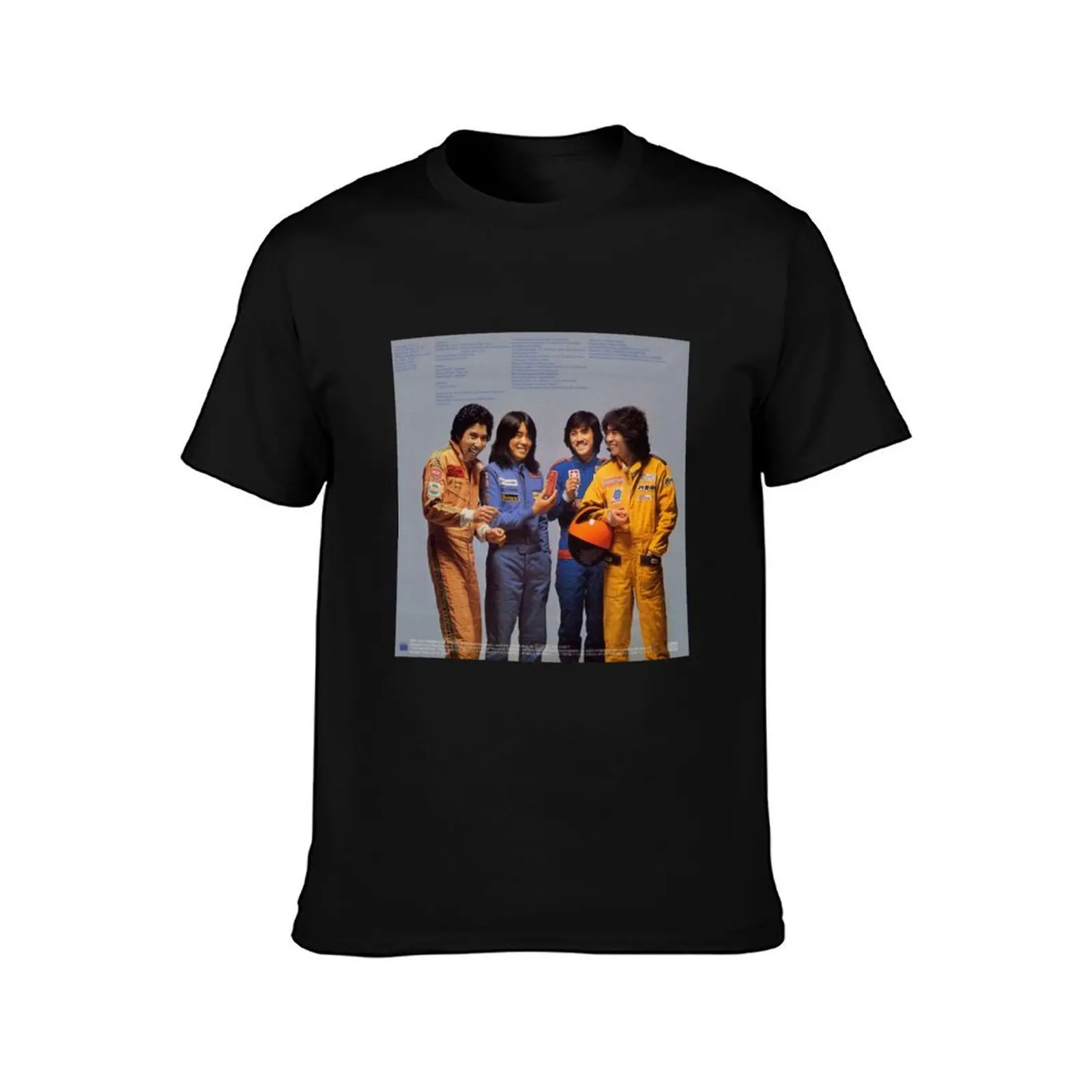 Casiopea band photo album T-Shirt All Match Basic Short Sleeve Top