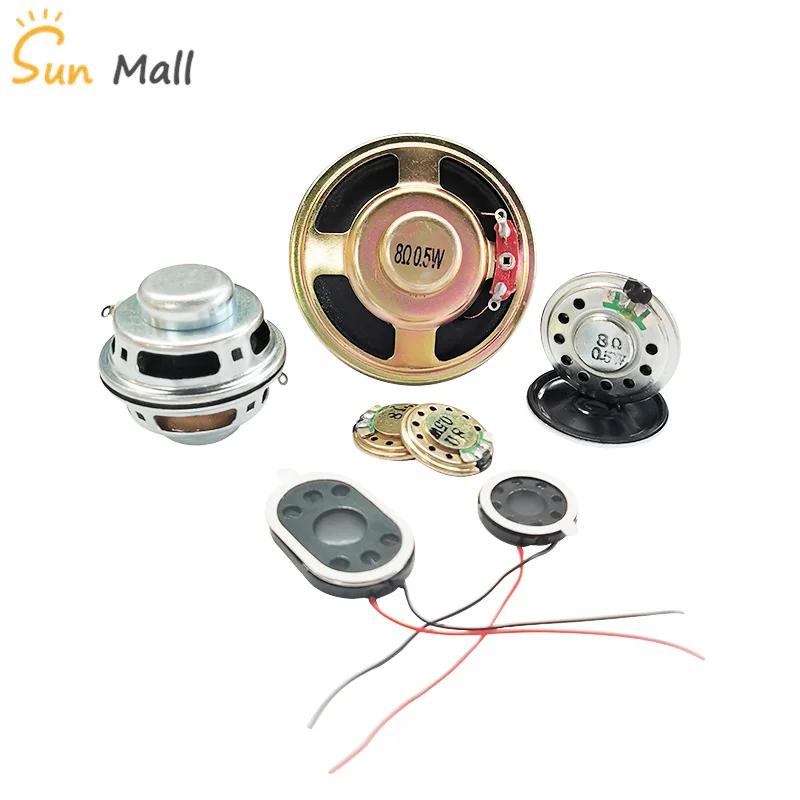 1PC Small horn speaker 0.25W 0.5W 1W 2W 3W 5W 4 Ω 8 Ω DIY speaker audio accessories