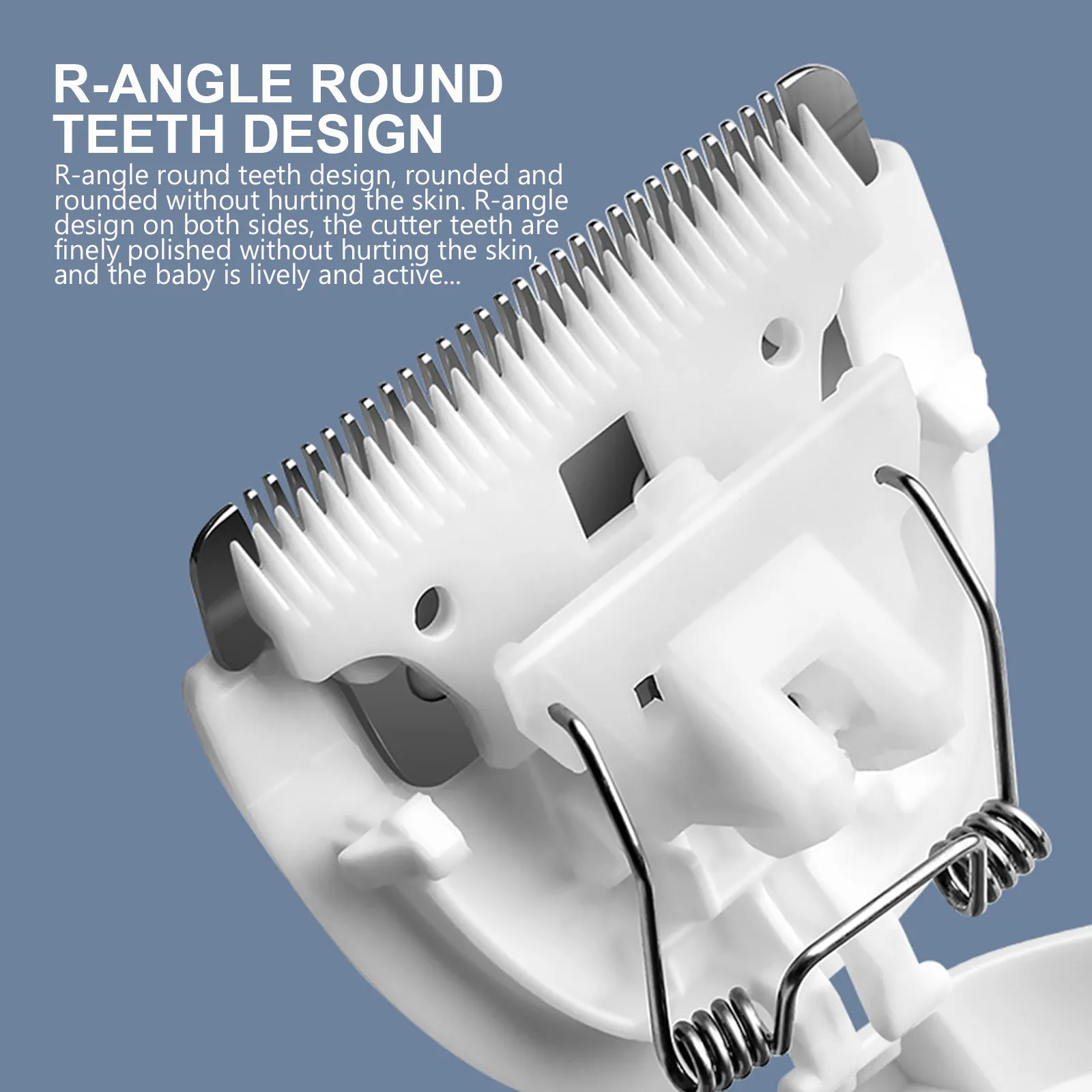 

1 комплект бесшумной электрической машинки для стрижки волос для детей, перезаряжаемый триммер, легкий инструмент для стрижки детских волос, тихое устройство для бритья