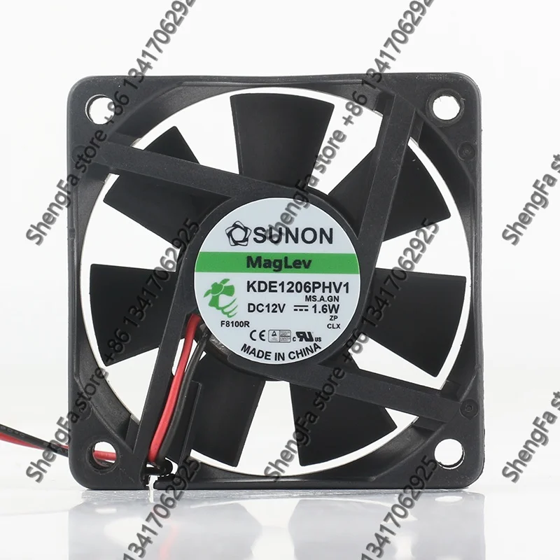 Cooling Fan Original Sunon 24V 48V 6015 60X60X15MM 6CM Maglev Power Supply Server Bearing KDE1206PHV1-ZP DC 12V 1.6W 4