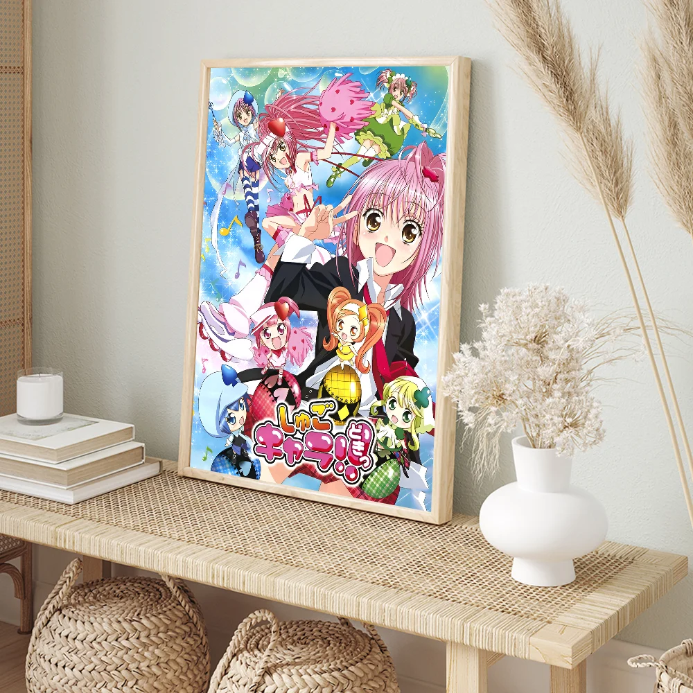 Shugo Chara Japan Anime  Poster Anime Posters Sticky Whitepaper Sticker DIY Room Bar Cafe Kawaii Room Decor