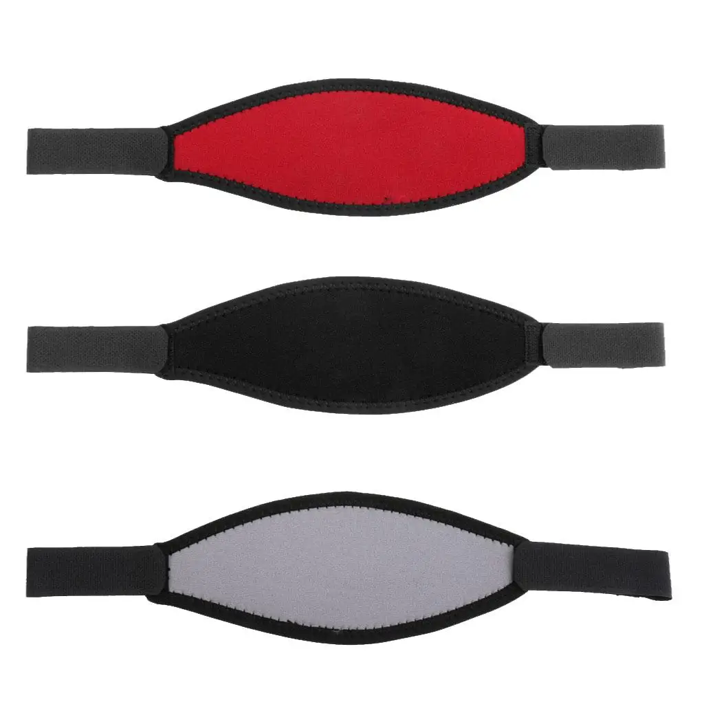 Scuba Diving Snorkeling Comfort Neoprene Easy to Adjust - Red/Black/Grey