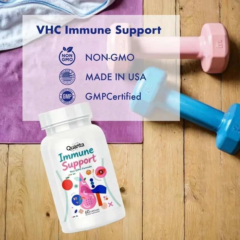 Vitamin C, Vitamin E, Selenium, Quercetin, Β - Glucan, Raspberry, Green Tea, Ginger Root, Grape Seed, 60 Capsules