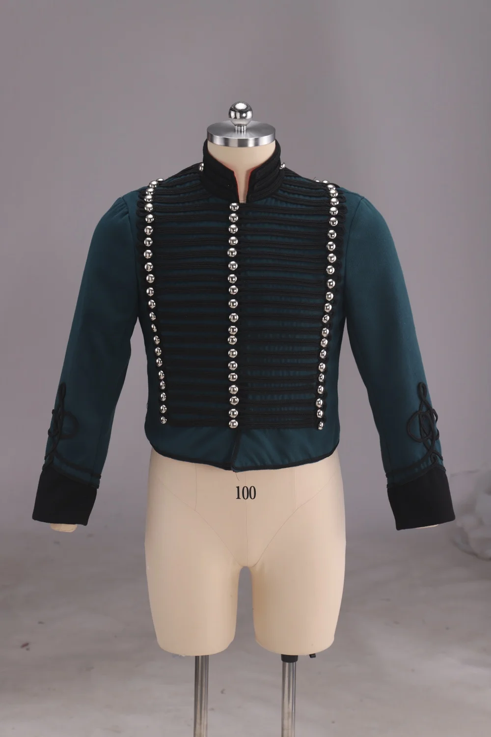 

Men's Gothic Steampunk Officer Jacket Historical Victorian Renaissance Civil War Colonial Military Uniform Hussar Coat