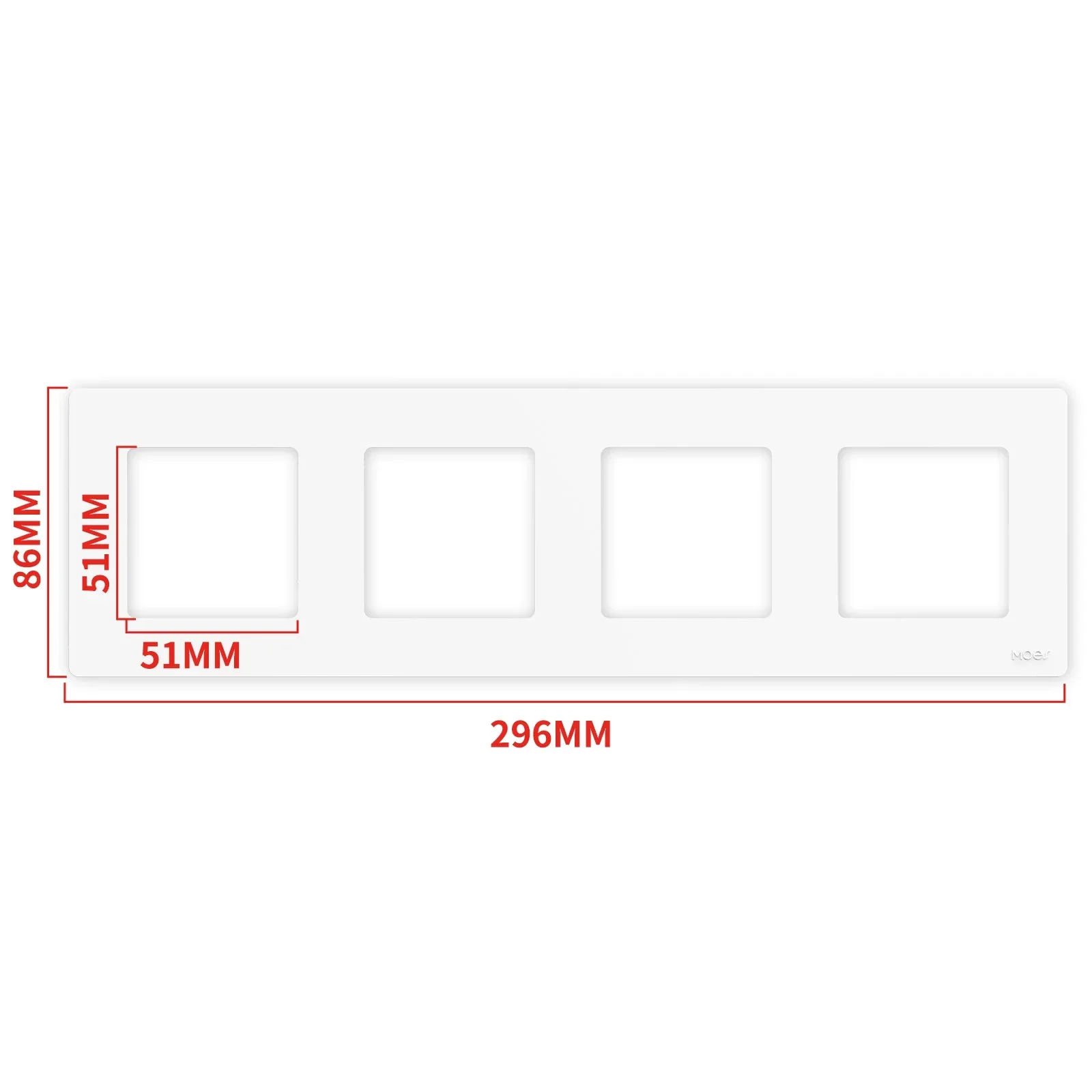 Variant: 4 Gang White Panel