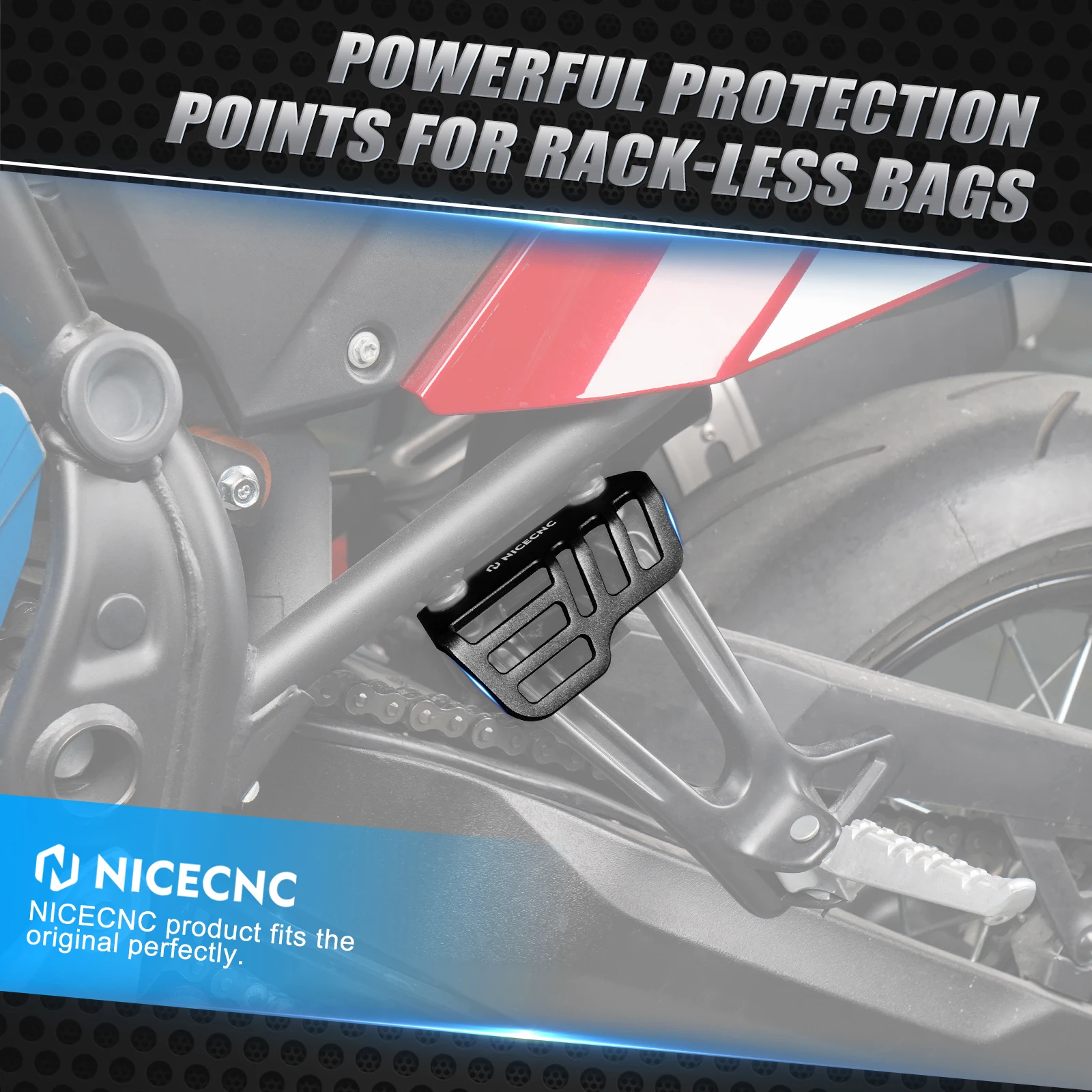 For 2019-2024 Yamaha Tenere 700 T700 XTZ 700 Tie Down Brackets Rack Luggage Side Mount Tenere700 Rally Edition 2020-2024 2023 - Image 2