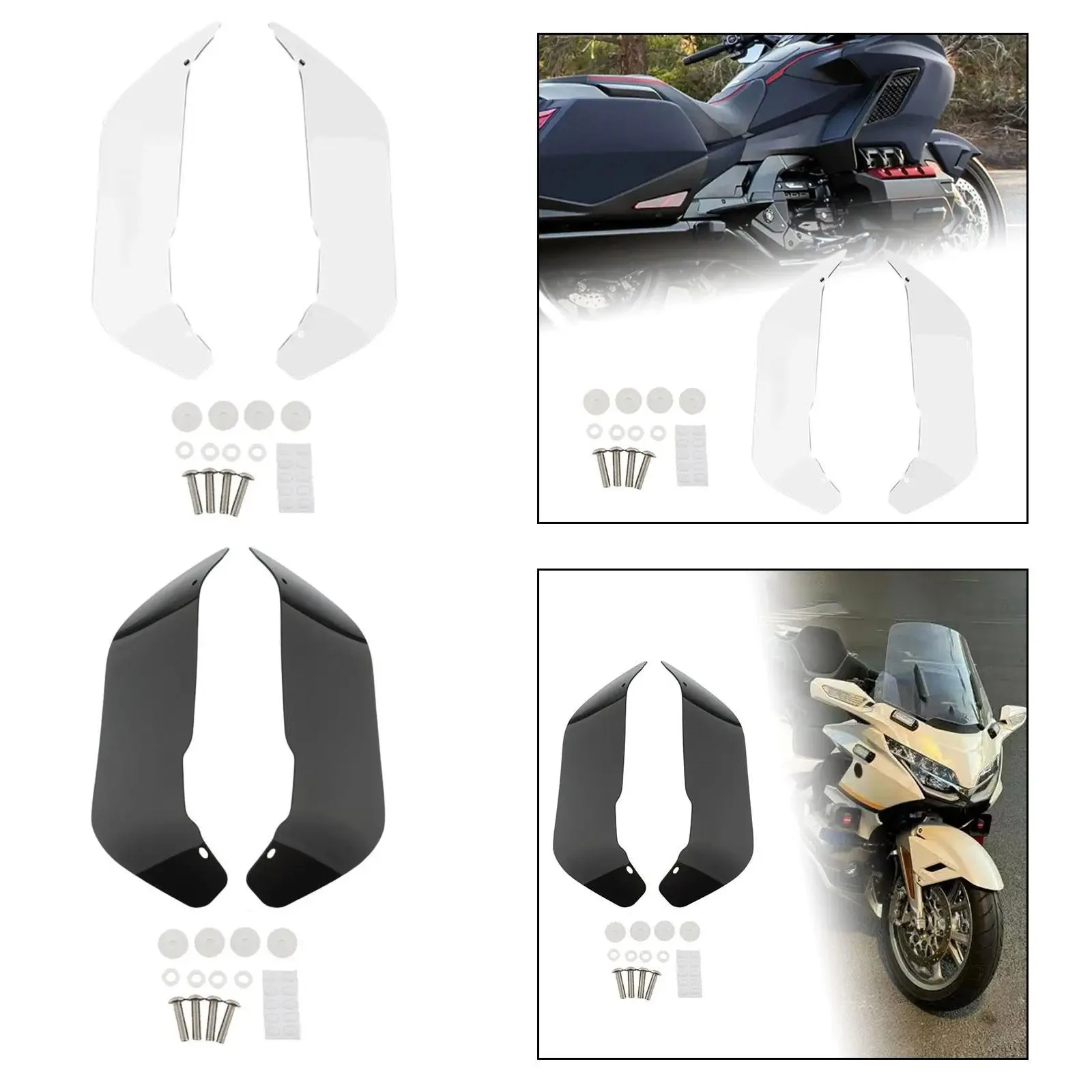 FoR Honda Gold Wing GL1800D GL1800 Tour 2018-2024 Motorcycle Air Deflector Side Wing Windshield Fairing ABS