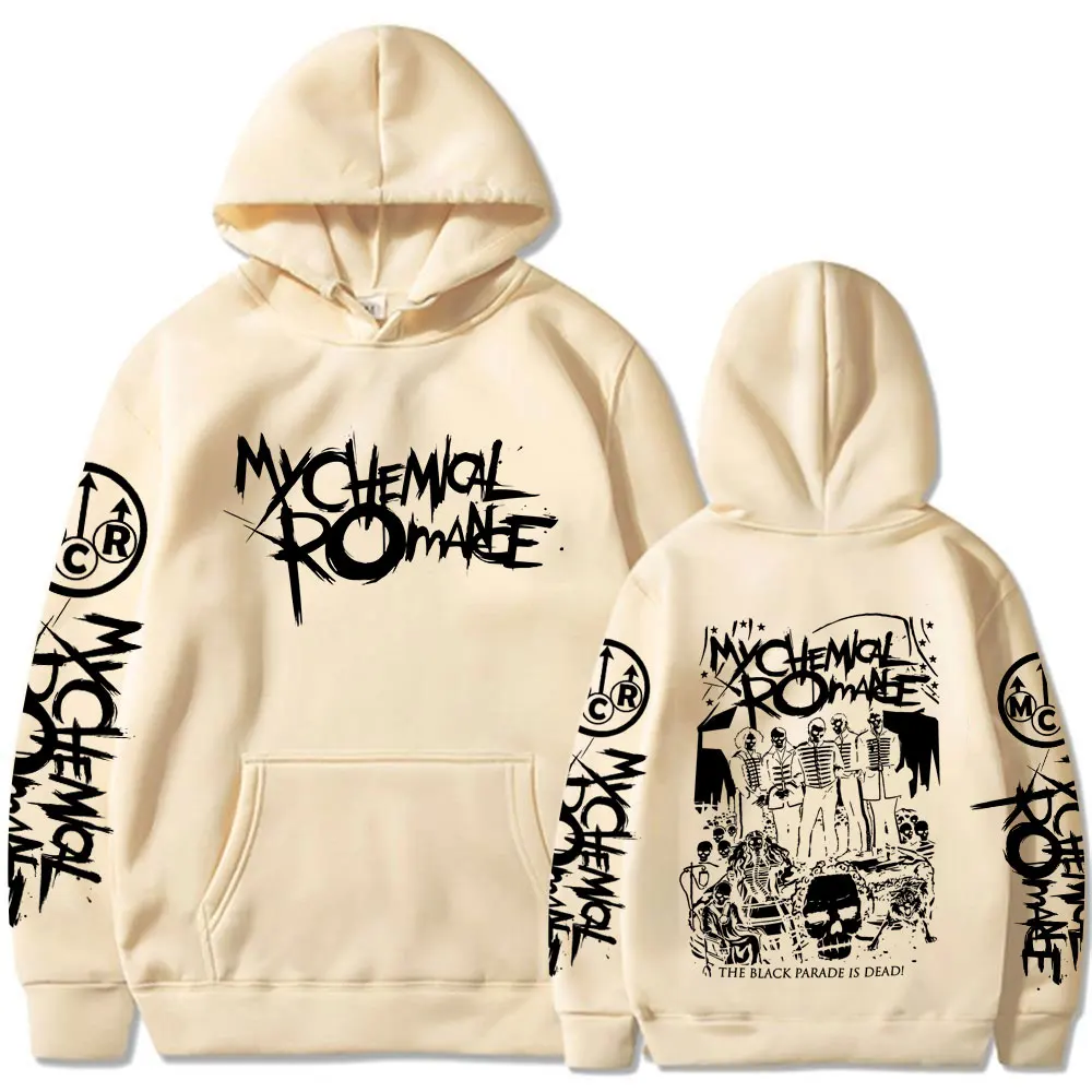 My Chemical Romance Rock Band Hoodies Black Parade Punk Emo Hooded Sweatshirts Men Women Fashion Vintage Gothic Hip Hop Pullover