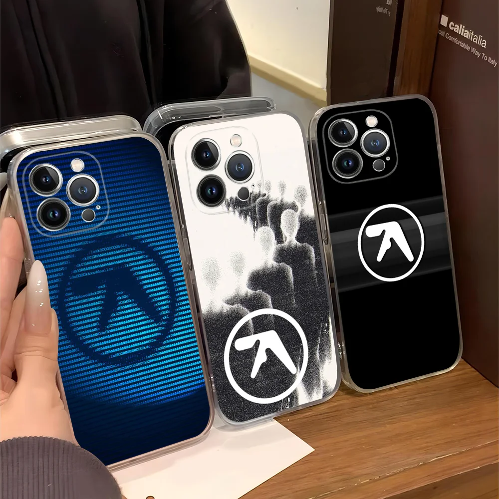 Aphex T-Twin Symbol Logo Phone Case For iPhone 16 15 14 11 12 13 Mini Pro XS Max Cover 6 7 8 Plus X Funda Shell