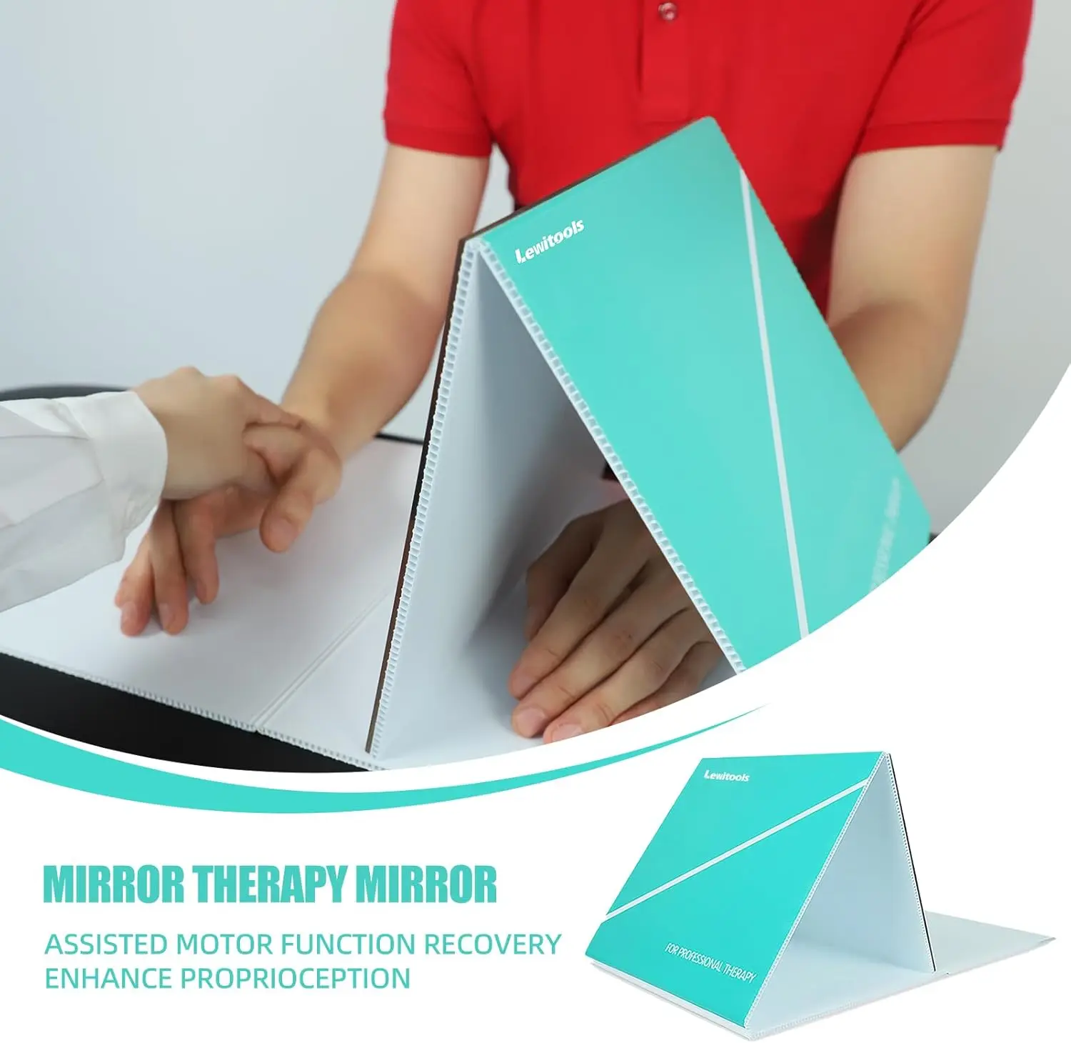 Mirror Box for Hand Function Training Stroke Rehabilitation, Home Use, Motor Function Improvement Remodeling Upper Limb Function