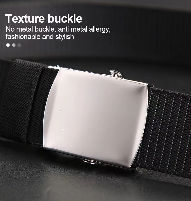 Mens Belts Fashion New Unisex Trousers Belts Tactical For Jeans Adjustable Waist Belt Nylon Canvas Breathable Classic