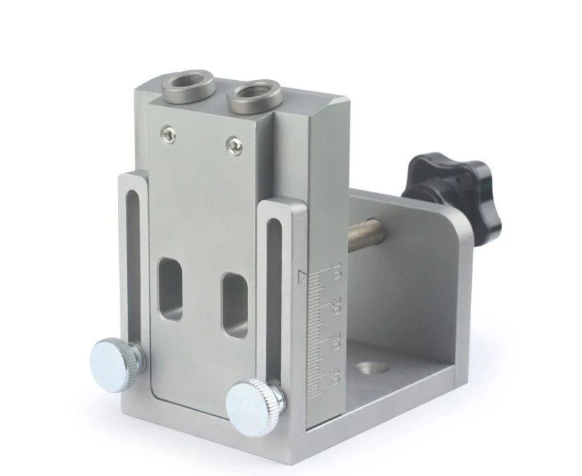 Woodworking Machinery Parts Pocket Hole Inclined Jig System Steel Drill Locator CE Certified 1 Year Warranty Furniture