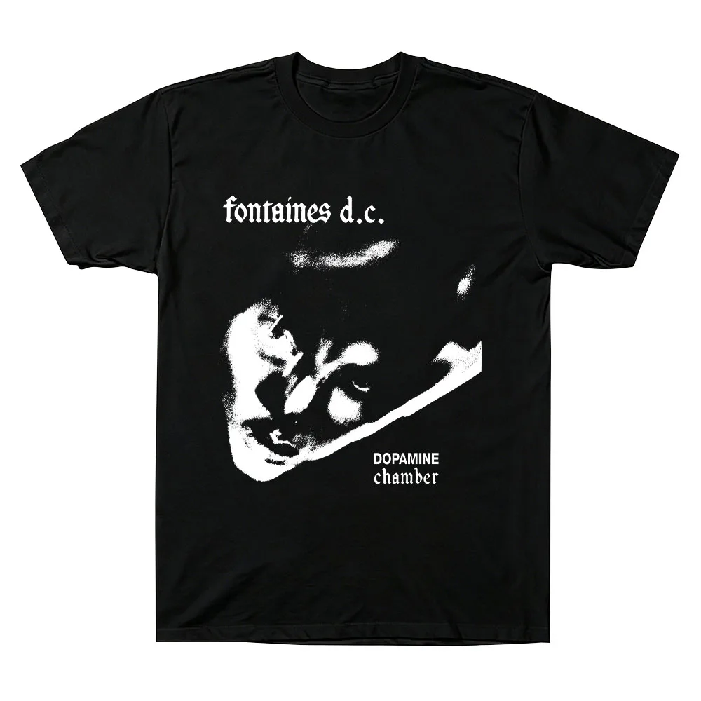 Dopamine Chamber One Colour Dc T-shirts Fontaines D.C. Short Sleeved T-shirt Men Cotton Tee Unisex High Street Comfort Loose Top