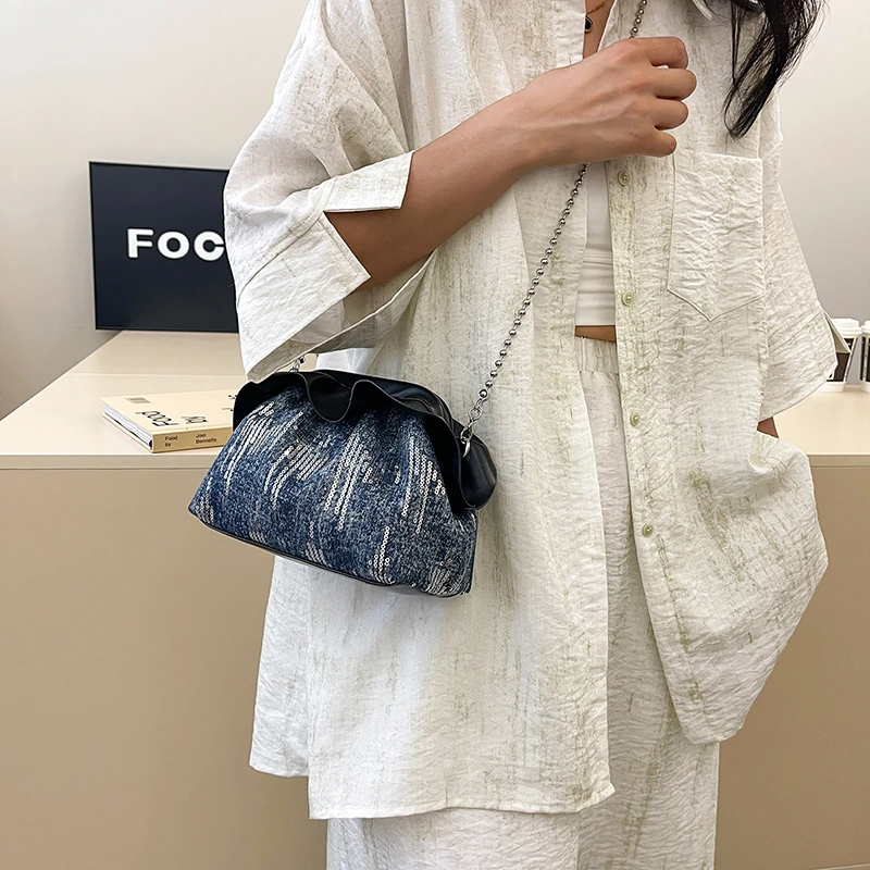 حقيبة كتف نسائية أنيقة من الجلد الفاخر الكلاسيكي بتصميم كلاسيكي حقيبة يد كروس للارتداء الحضري العصري #2