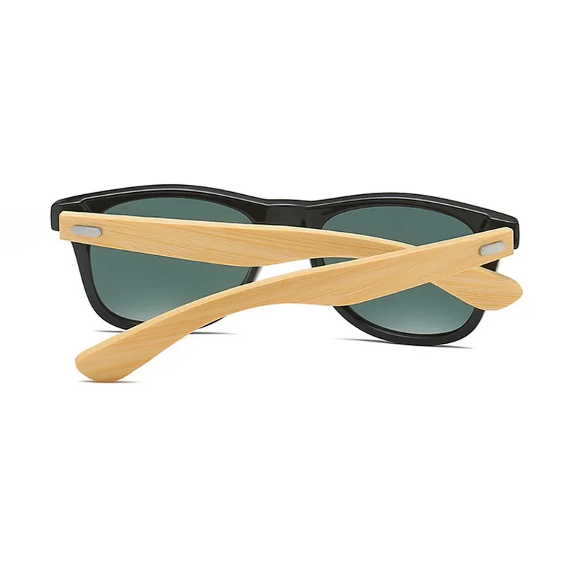 Classic Bamboo Wood Sunglasses Brand Design Men Women Coating Mirror Sun Glasses Retro Glasses UV400 Shades