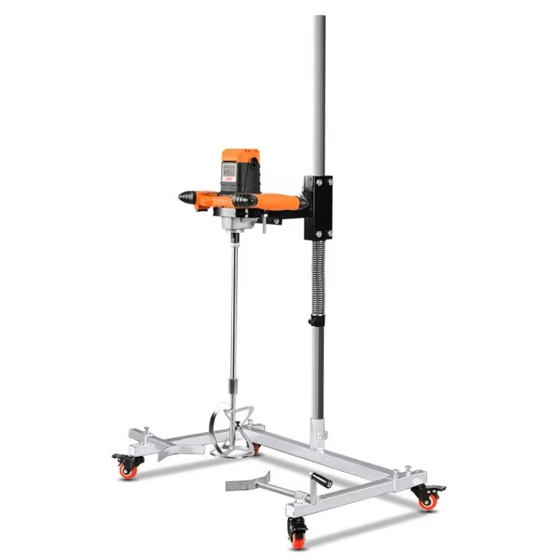 Steering wheel mixer with bracket suitable for aircraft drilling small construction site concrete cement mortar mixer